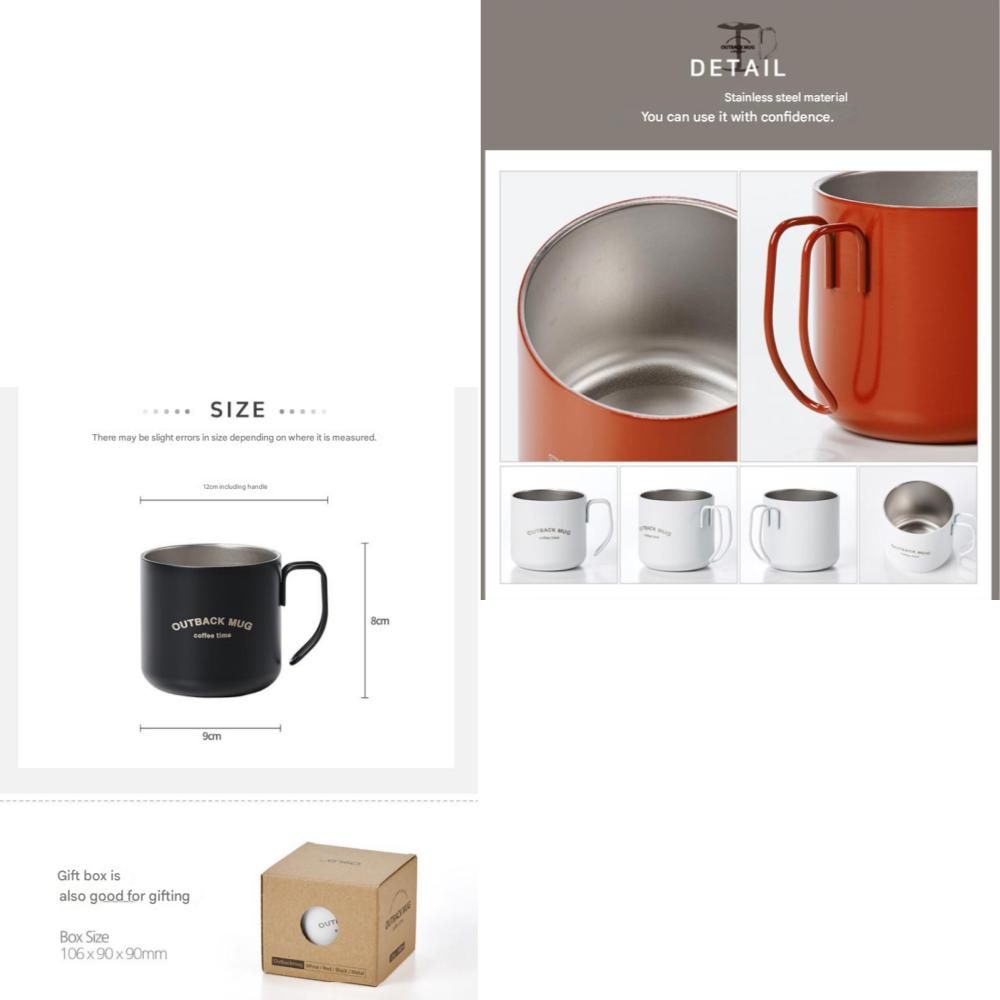 Oslo Outback Double Vacuum Stainless Mug Cup 340ml