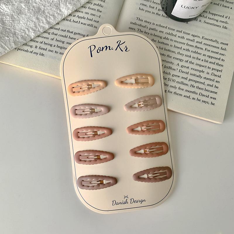 10 stücke Neue Koreanische Haarnadeln für Kinder Mädchen Milch Tee Farbe Prinzessin Haarspangen Bang Seite Clip Kleines Mädchen Haar zubehör