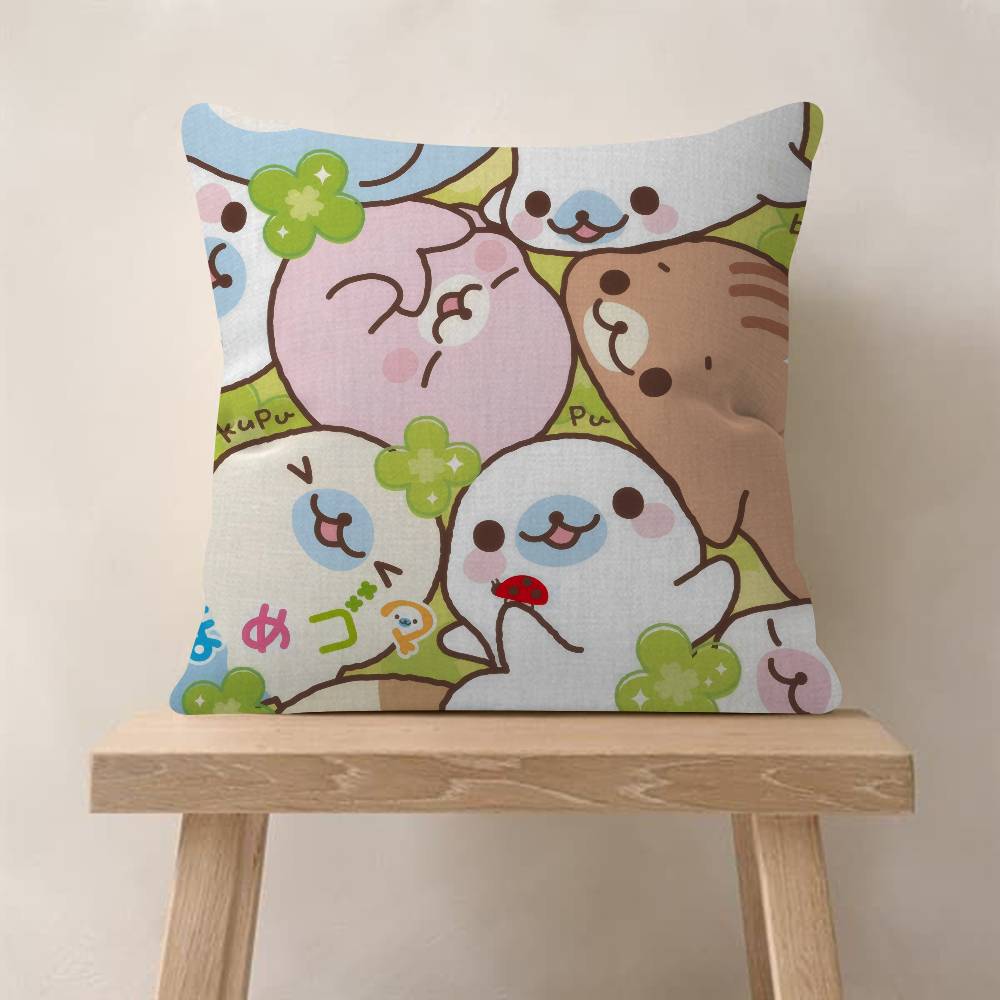 Kawaii Cartoon Mamegoma anime Pillow Gift Home Office Decoration Bedroom Sofa Car Cushion Cover case 45x45