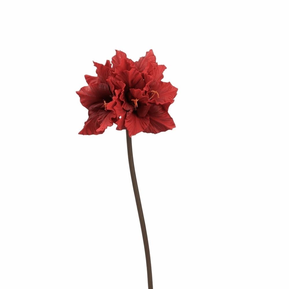 Fleurs Artificielles Clivia Miniata Multicolores Toucher Réel Pétales en Soie PU Fleur de Simulation Longue Tige Fausse Fleur Cadeau