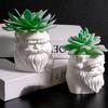 Santa Flower Pot Silicone Mold Christmas Candle Silicone Mould For Epoxy Resin Handmade Candle Soap Chocolate Baking