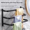 No-Drill Stainless Steel Bathroom Towel Rack