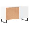 Record Cabinet White 85 x 38 x 48 cm Engineered Wood