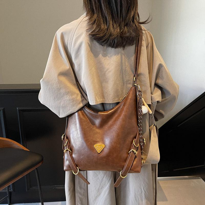 Tote Bag Women's 2025 New Winter Large-capacity High-end Multi-functional Backpack College Backpack