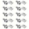 56pcs Bolt and Nut Kit, Hex Screw Flat Washer Spring Washer Combination Set, Suitable for ATVs and Motorcycles