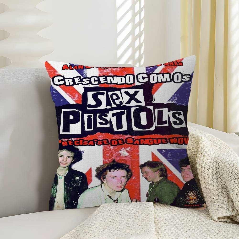 Six PPistols Band Pillow Cushion Cover Pillowcase Living Room Sofa Home Decor Customized