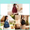 Nylon Oxford Canvas Backpack For Women With Zipper Closure And Inner Pockets For Daily Use