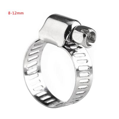 Skruvband Maskväxel Slangklämmor Rostfritt Stål Vattenrörsklämma (8mm12mm)