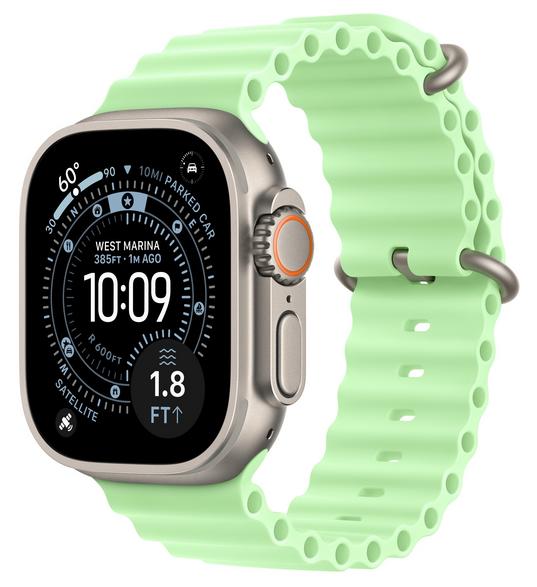 Apple Watch Ultra Ocean Strap Extension, 49mm, MGCG4ZM/A, Green