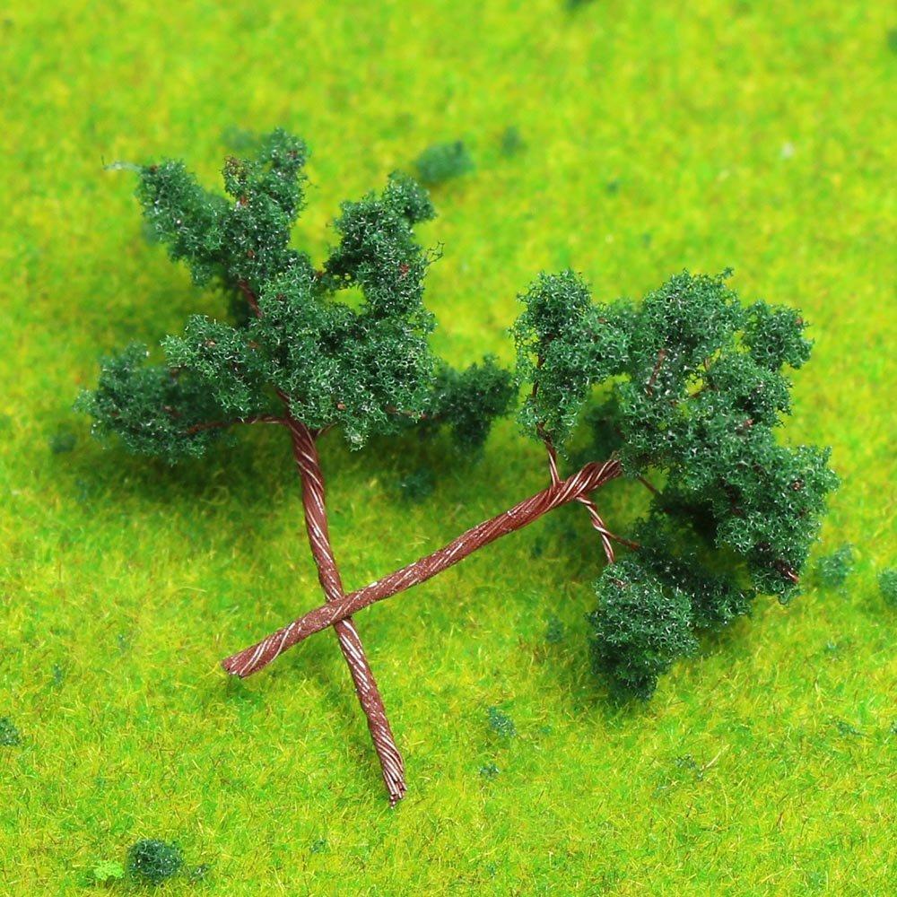 Scenery Collection Trees Model Trees 5cm N HO Gauge 40 Pieces Landscape Miniature Garden Railway Model Building Model Diorama Educational DIY