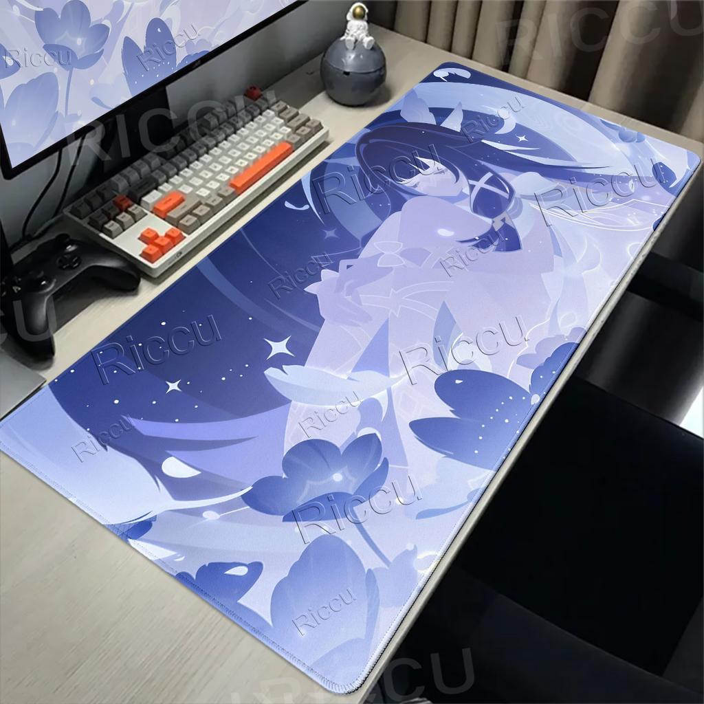 Tapis de souris mignon motif Columbina Genshin Impact Gamer Verrouillage Bord Anime Jeu d'ordinateur Grand Tapis de souris en caoutchouc Art Tapis de bureau pour ordinateur portable