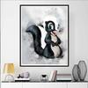 Disney Diamond Painting Bambi and Flowers Watercolor Art Painting Cartoon Diamond Painting Full Diamond Cross Stitch DIY Gift Home Decoration