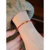 Adjustable Lucky Rope Bracelet Chinese Style Copper Coin Pendant Cord Jewelry for Birthday Anniversary Gift