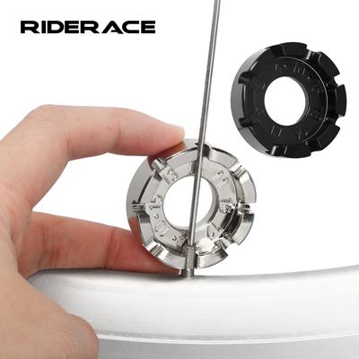 Strumento Chiave per Raggi Bicicletta 8 Scanalature Chiave per Nippli Raggi Bici da Corsa Cerchio Ruota Regolatore Chiave Portatile Strumento Riparazione Raggi Ciclismo