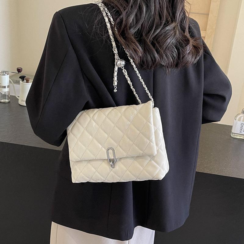 Premium texture bag women's new trendy fashion diamond chain bag niche women's shoulder messenger bag