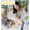 Rovytix 16 Educational Posters for Preschool & Kindergarten, Laminated Classroom Charts for ABC Alphabet, Numbers, Shapes, Days of the Week, Weather,