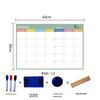 Erasable Magnetic Calendar & Whiteboard Sticker Set for Fridge – Customizable Planner & Message Board