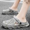 Herren Sommer Hausschuhe dicke Sohle Herren Clogs Sandalen hohl atmungsaktiv Flip Flops Sandalen Schuhe Mode Strand Hausschuhe