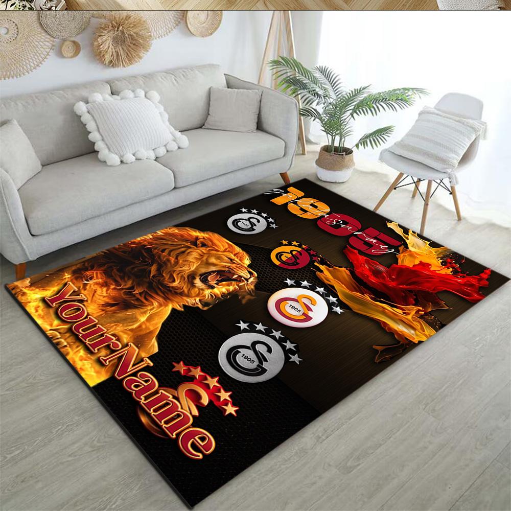 Galatasaray Customizable Name Floor Mat Suitable For Study Room Living Rooms Entryway Balcony Antislip Carpet Anime Office Decor