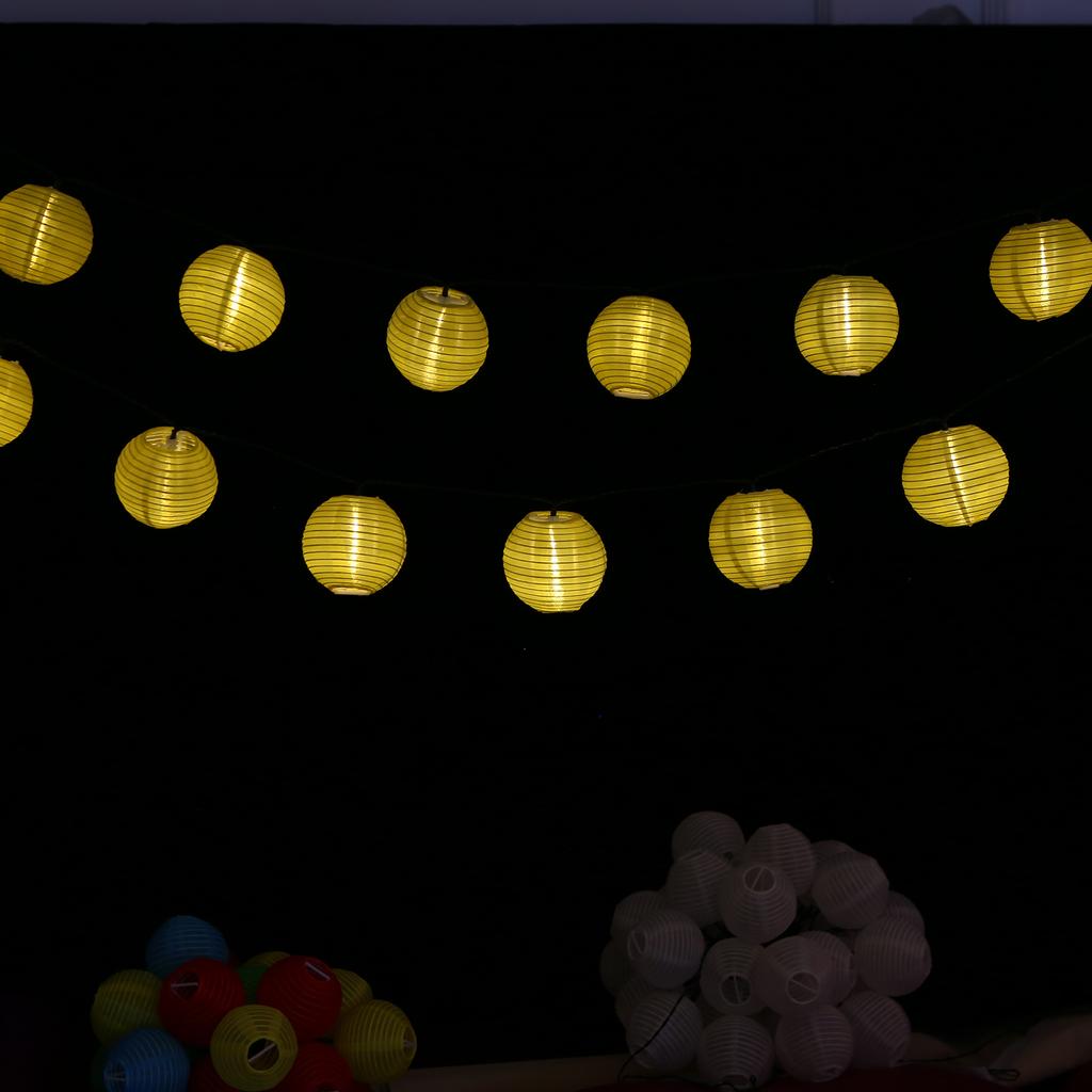 8 meter/26,2 fot 40 LED solcelledrevet energi Fairy String Lanterne Light Plenlampe med konstant