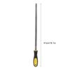 12in Round Mill Steel File Rasp with Handle Sharpening Shaping Tool for Metal ProjectsFine Teeth