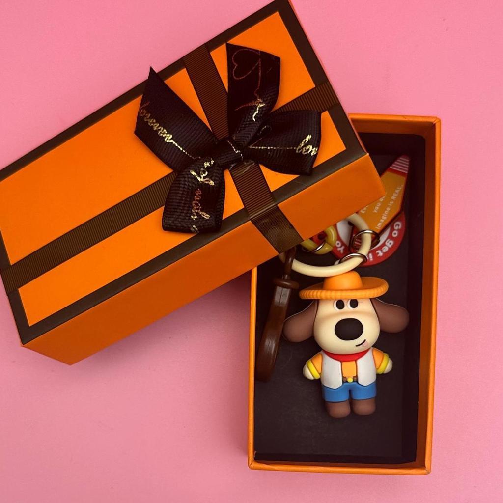 Adorable Cartoon Puppy Keychain: Cute Pendant for Backpacks, Bags, or Cars