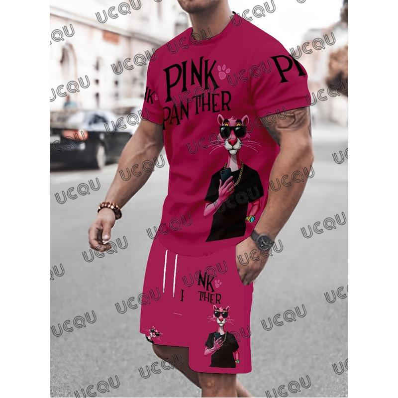 

Summer new sports suit men s casual short sleeved T-shirt set 5XL