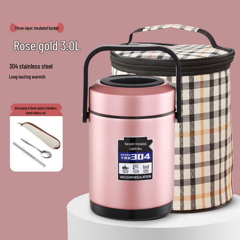 High-Value Insulated Lunch Box: Stylish & Durable 304 Stainless Steel, Ideal for Workers, Students, and Home Use