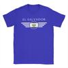El Salvador LogoFlag T Shirt for Unisex 100 Cotton Humor TShirts Crew Neck Tees Short Sleeve Clothing 6XL