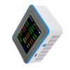 Quality Meter 12 In 1 WiFi CO2 TVOC HCHO Temp Humid Smart Detect Indoor Battery Powered with Time Display