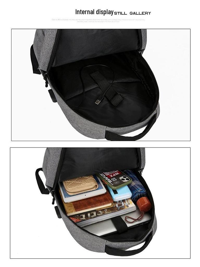 Herren Pendler Laptop Rucksack Set - USB-Aufladung, Große Kapazität, Lässiges minimalistisches Design