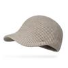 Clape Knit Baseball Cap with Cold and Solid Perfect for Fall and Outdoors Men's Brim, Warm, Weather, Insulated, Color, Winter, (Gray, KH25Q34)