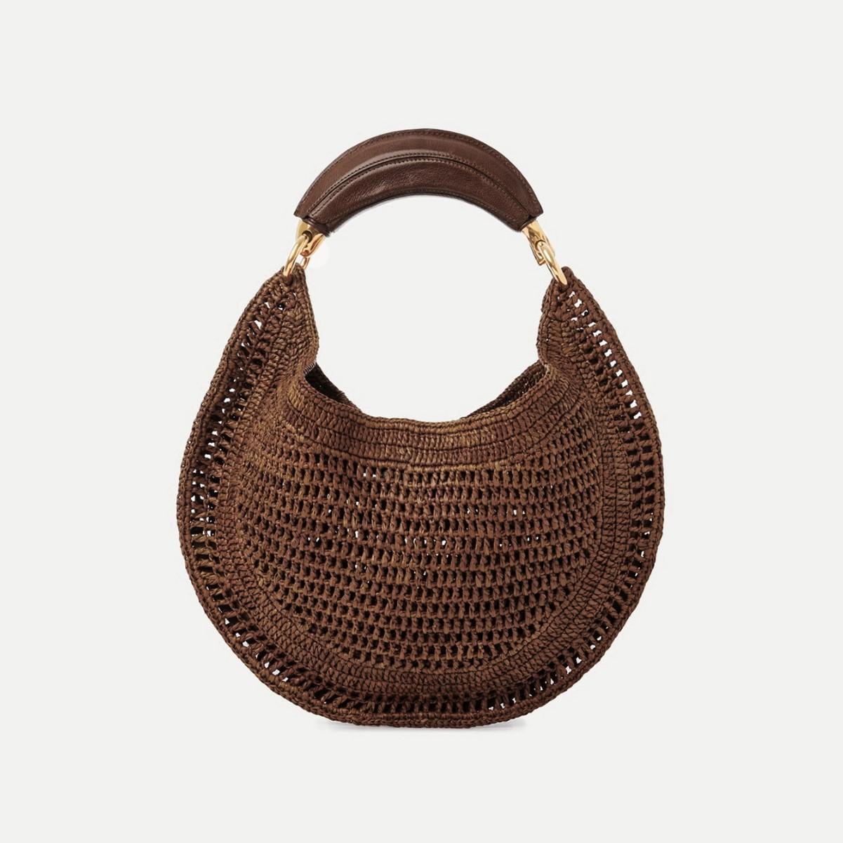 New Woven Crescent Bag with Soft