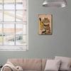 Vintage Cat Metal Tin Sign Retro Wall Art Decor Funny Cat Pub Plaque for Home Office Bar Garage
