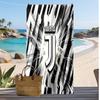 Asciugamano da Spiaggia Stampato Juventus FC Asciugamano Morbido ad Asciugatura Rapida Coperta da Spiaggia Rettangolare Grande Portatile per Viaggi Piscina