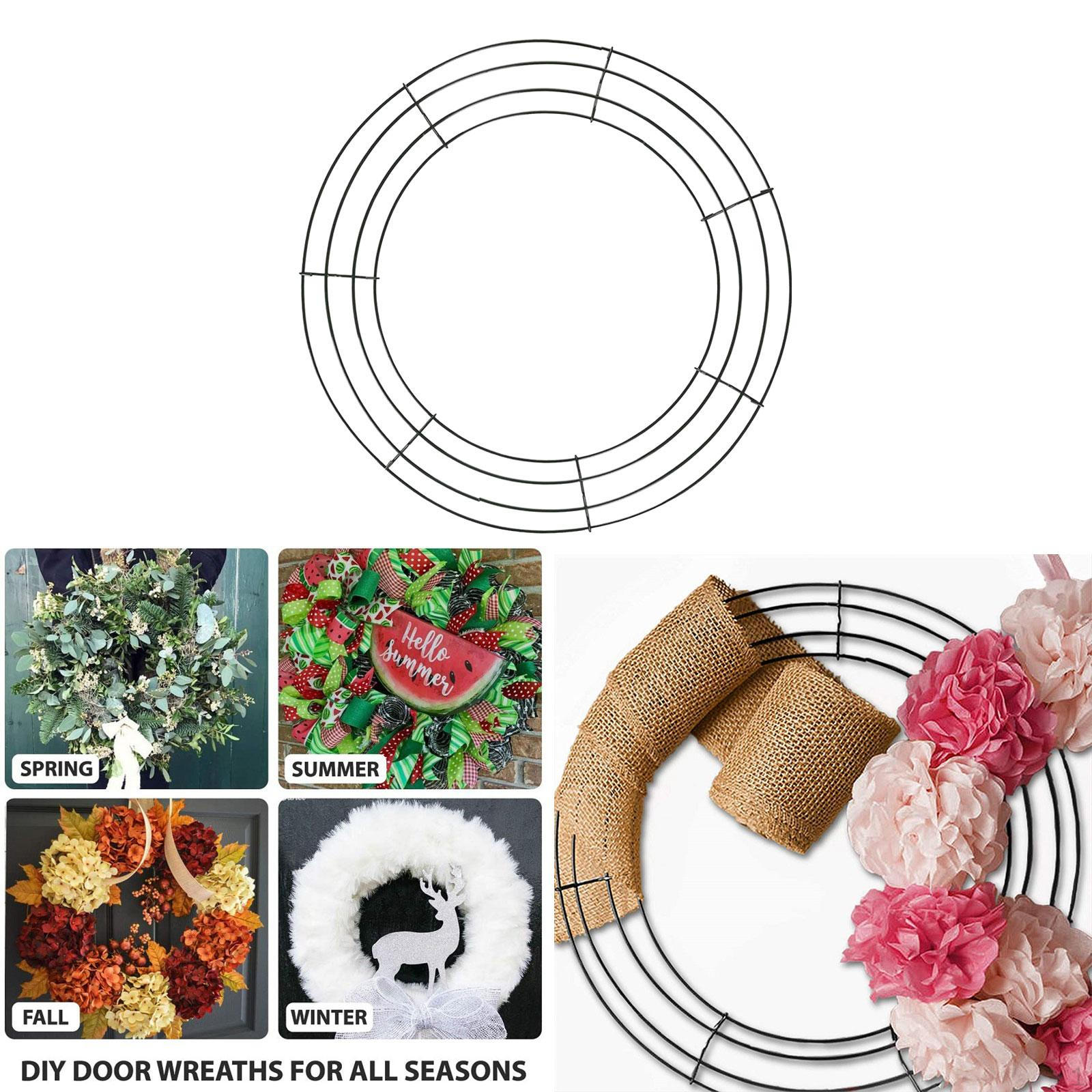 

Прочная металлическая рамка для венка — идеально подходит для поделок своими руками и домашнего декора