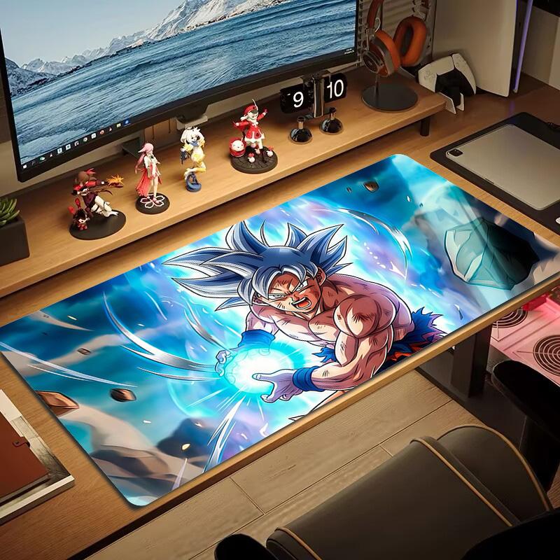 Son Goku Potisk Polštář Protiskluzový Podložka pod Notebook Tablet Velká Podložka pod Myš XXL Podložka Mini PC Herní Podložka S Uzamykatelným okrajem