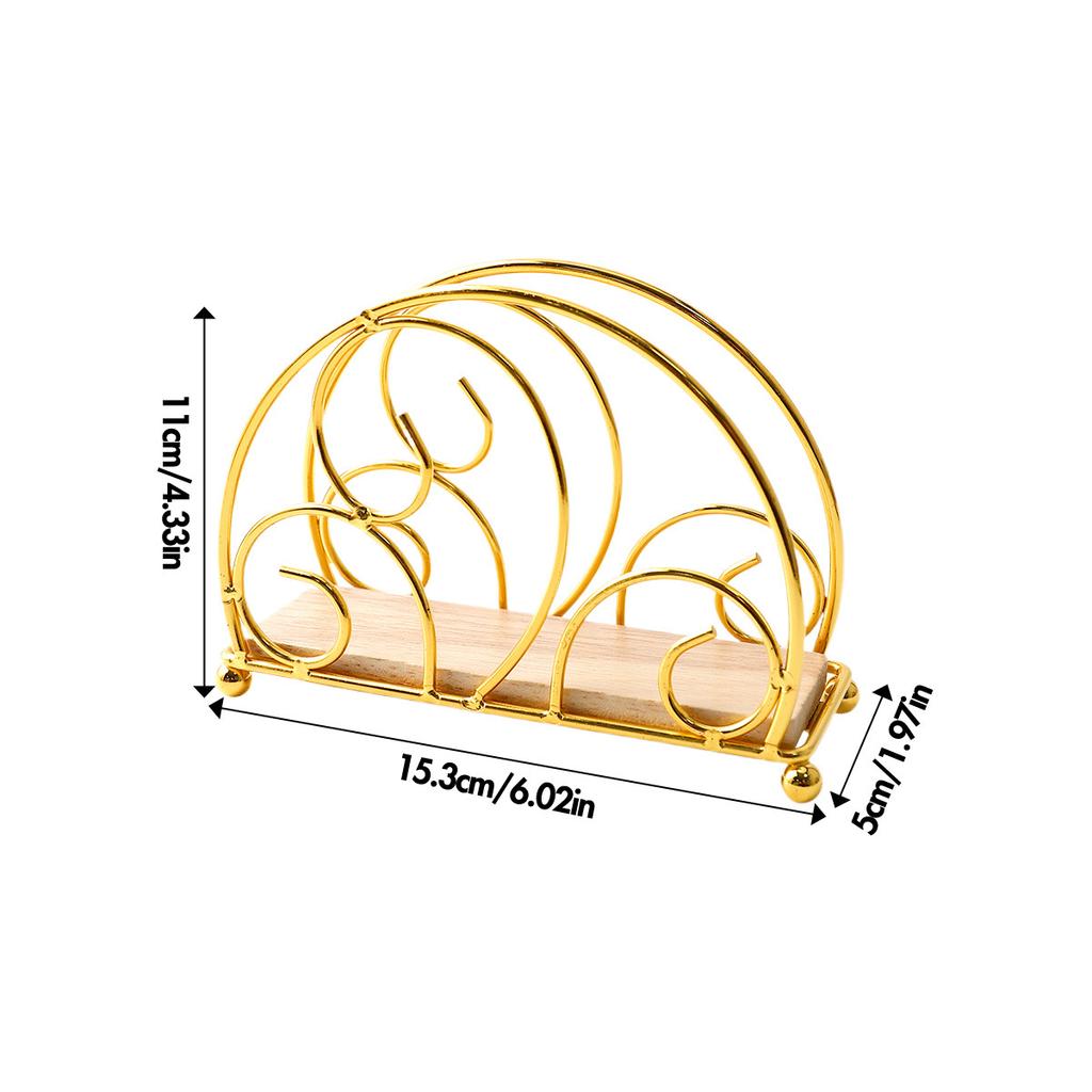 Nordic Cloud-Shaped Napkin Holder 3D Wrought Iron Hollow-Out Tissue Stand for Hotel Restaurant Decor