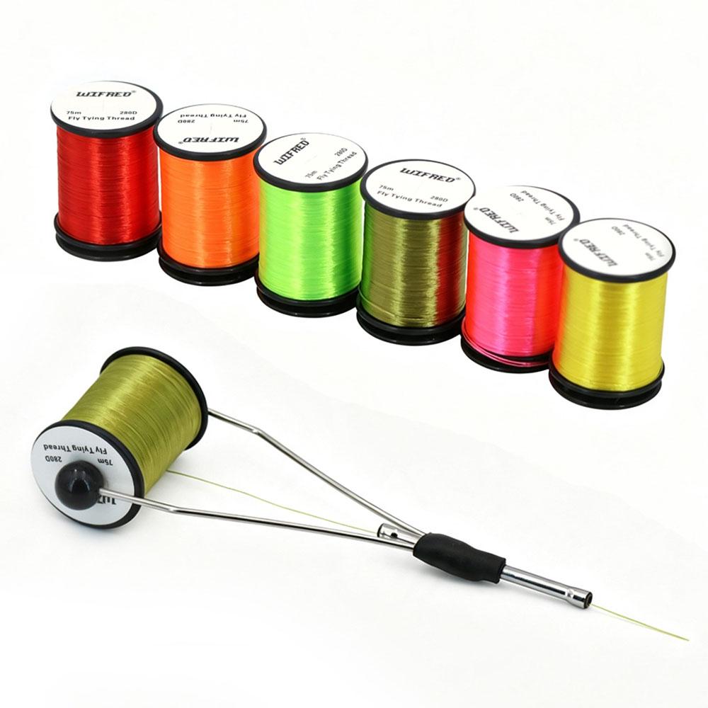 280D High Strength Fly Tying Thread Nylon Flat Floss for Saltwater Streamers Big Wet Nymphs Baitfish Predator Muskie Pike Flies