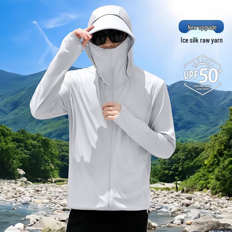 Men's 2026 Breathable Ice Silk Fishing Shirt - UV Sun Protection, Cooling, Lightweight Summer Outdoor Sportswear