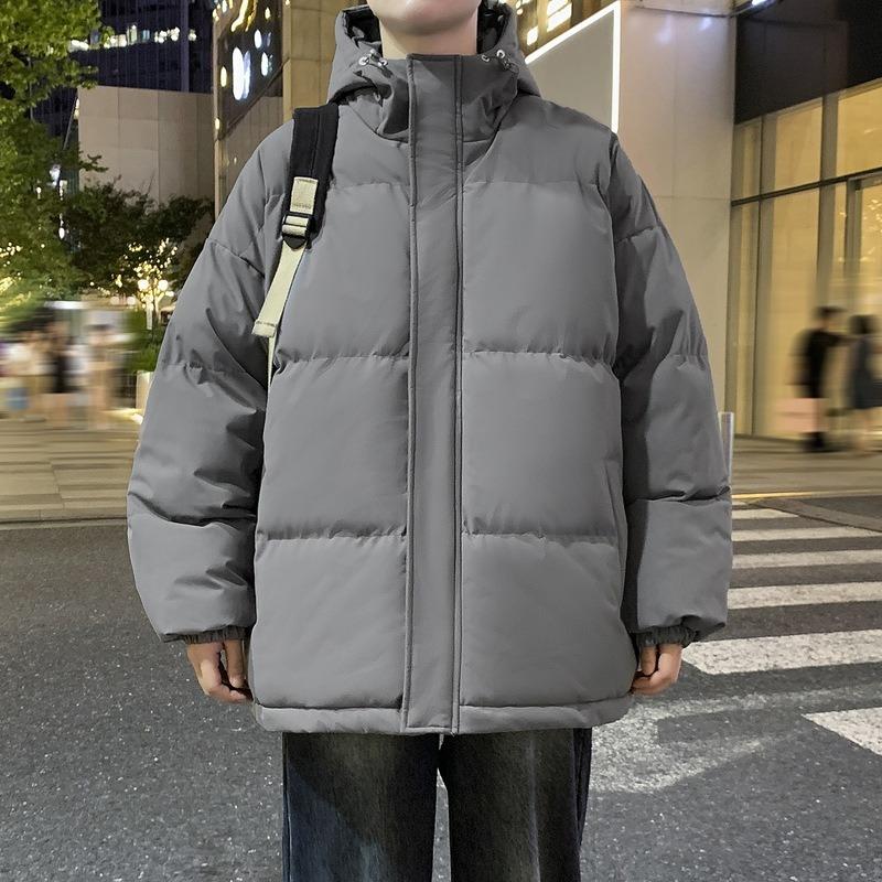 Padded Clothes Men's and Women's Hooded Padded Jackets Thickened Bread Clothes Padded Clothes Couple Jackets Men's Thickened Warm