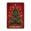 8x12in Christmas Tree Metal Tin Sign for Home Wall Decor Vintage Bar Cafe Man Cave Decoration