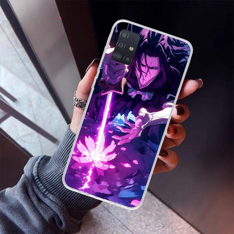Bleach Kuchiki Byakuya Phone Case For Samsung Galaxy A12 A52S A42 A32 A22 A51 A50 Note 20 Ultra 10 S10 Plus A71 A70 A31 A30 A10S