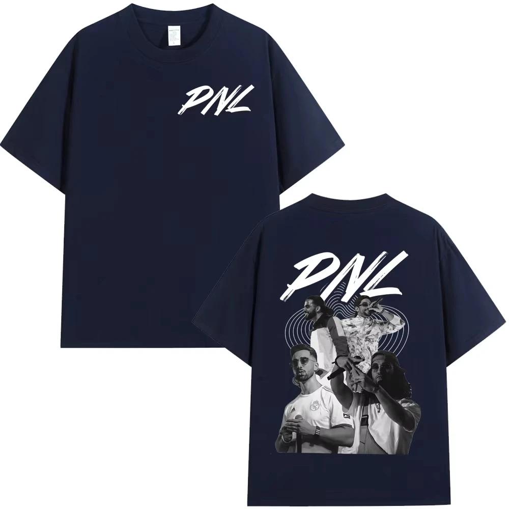Rapper PNL Que la famille Alubm graphicsCotton music Tshirt Unisex 2026 New Summer Hip hop unisex Short sleeve shirt fan gifts