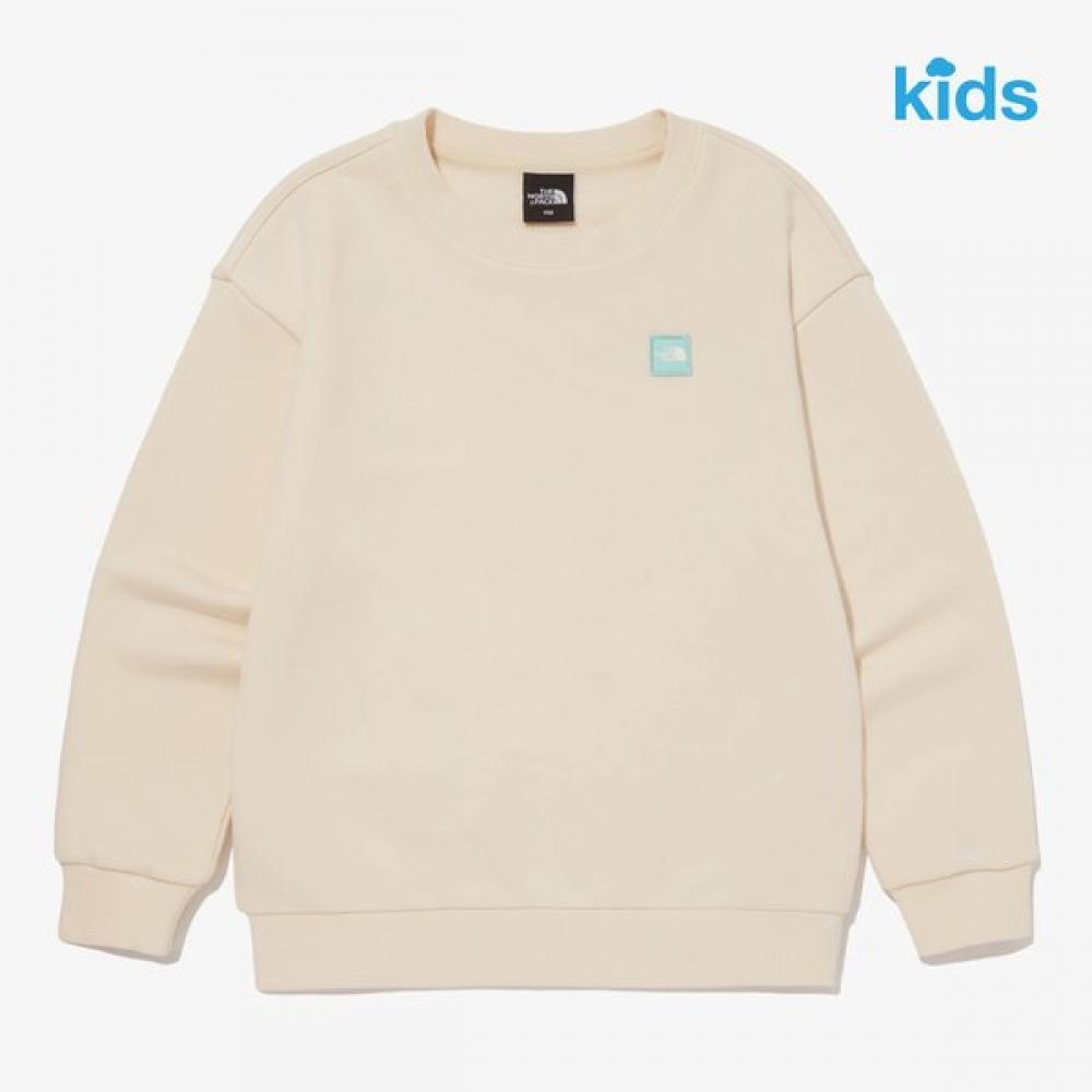 The North Face Kids Mini Box Logo Sweatshirt Cream Beige Nm5mq52t