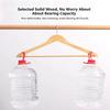 Solid Wood Clothes Hangers, Non-slip Shoulder Grooves 360° Swivel Chrome Hook Garment Hangers for Shirts Pants Dresses, Hotel Closet Storage Organizer