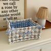 NS Fabric Storage Basket Desktop Snack and Miscellaneous Storage Basket Large Capacity Makeup and Skincare Product Sorting Bag