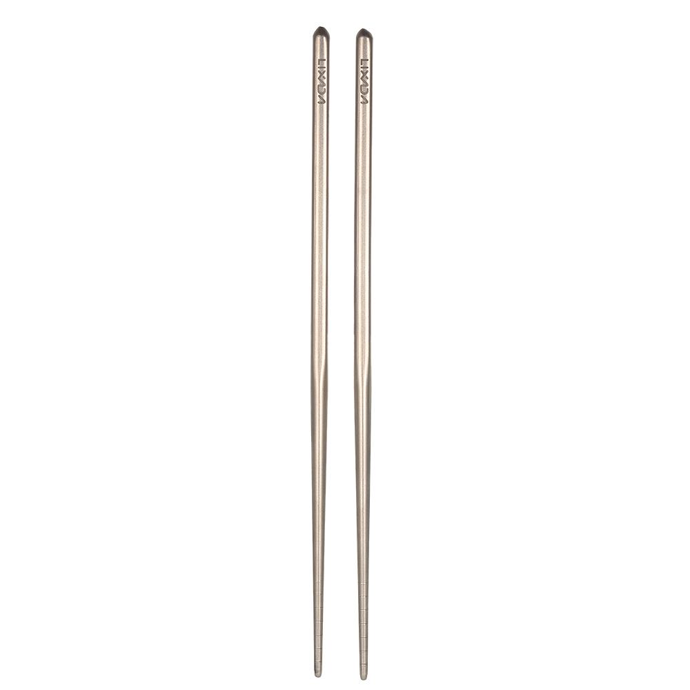 Titanium Tableware Camping Fork Spoon Cutter Chopsticks Ultra Light Outdoor Cutlery Set for Picnic Travel Backpacking Hiking Kitchen