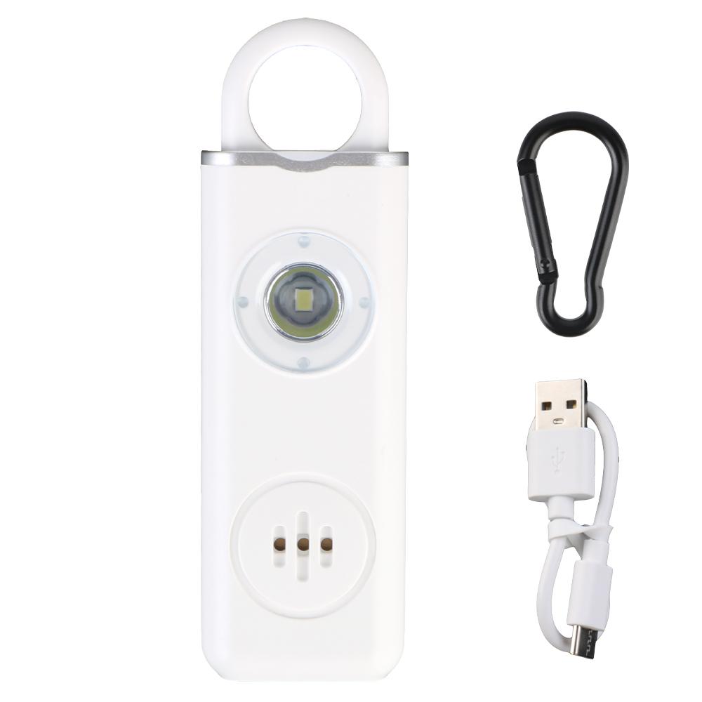 Self Defense Siren With LED Light For Women Girl Personal Keychain Alarm 130dB Personal Self Defense Alarm Emergency Anti-Attack