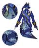 [NOKIJP] Genshin Impact Cosplay Fleena Cosplay Costume, Water Goddess, Unrelenting Soloist (Black Fleena, L)